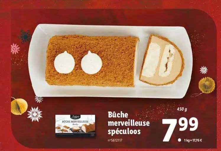 bûche merveilleuse spéculoos deluxe