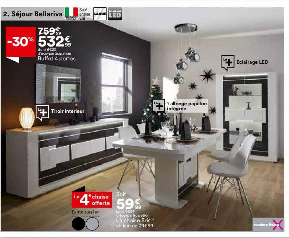 buffet 4 portes, la chaise eris modern living