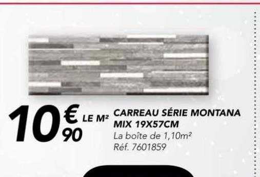 carreau série montana mix 19 x 57 cm