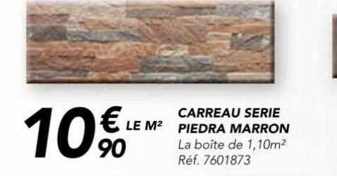 carreau série piedra marron