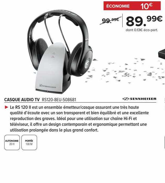 casque audio tv sennheiser