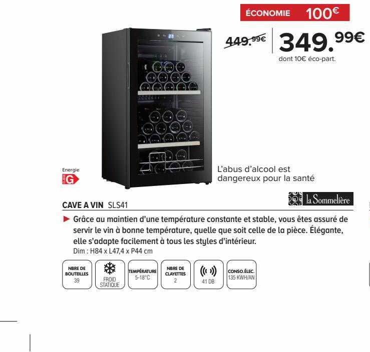 cave à vin la sommelière