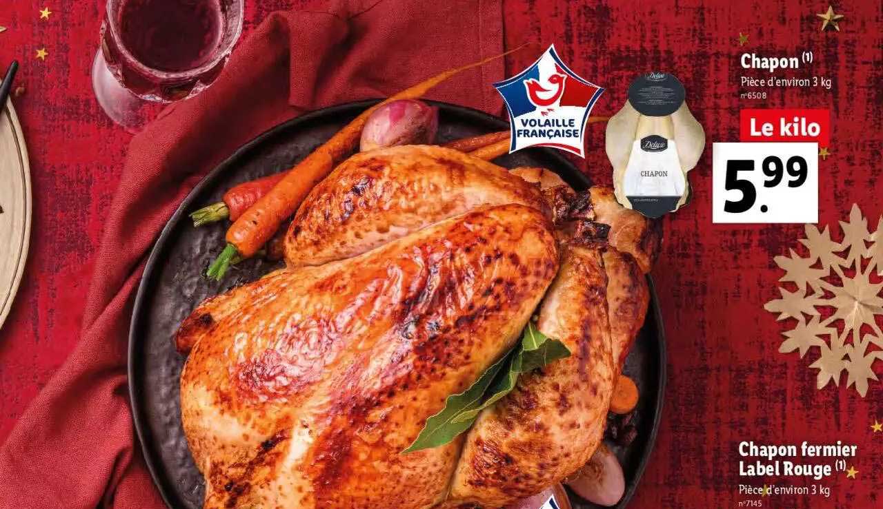 chapon fermier label rouge