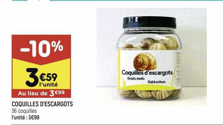 coquilles d'escargots