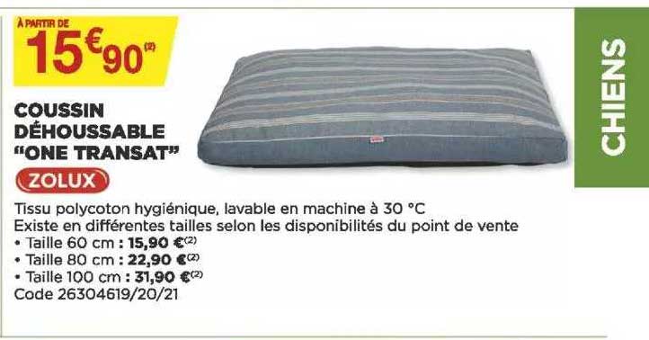 Coussin Déhoussable "one Transat" Zolux