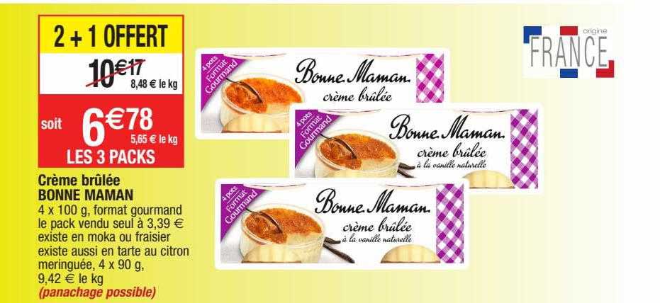 crème brûlée bonne maman