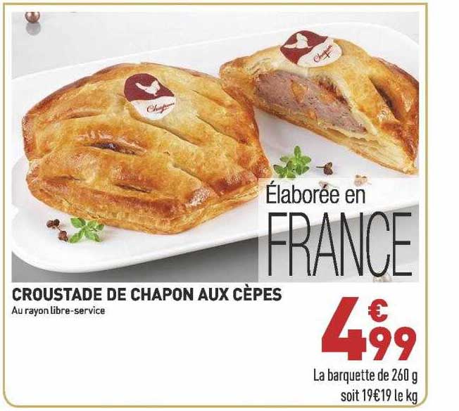 croustade de chapon aux cèpes