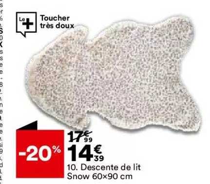 descente de lit snow 60 x 90 cm