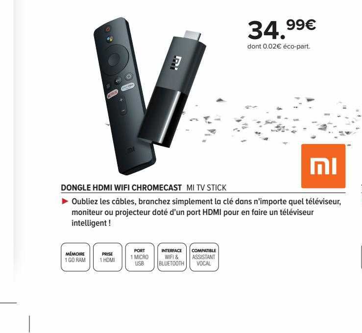 dongle hdmi wifi chromecast mi tv stick xiaomi
