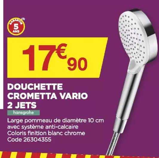 douchette crometta vario 2 jets hansgrohe