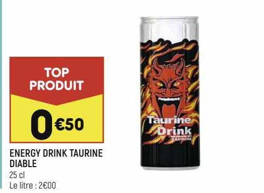 Energy Drink Taurine Diable