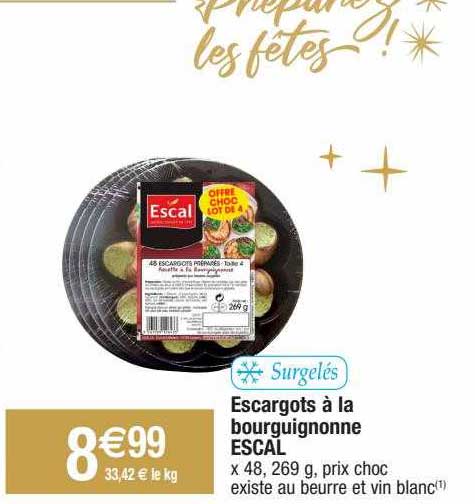 Escargots à La Bourguignonne Escal