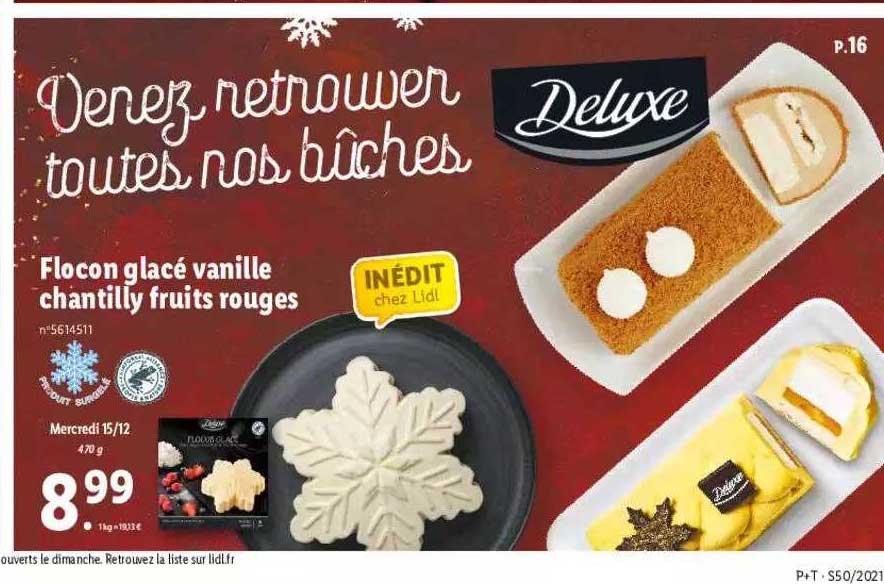 flocon glacé vanille chantilly fruits rouges