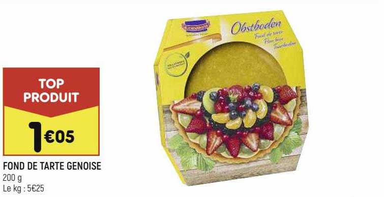 Fond De Tarte Genoise