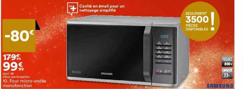 four micro-ondes monofonction samsung