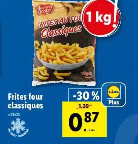 frites four classiques harvest basket