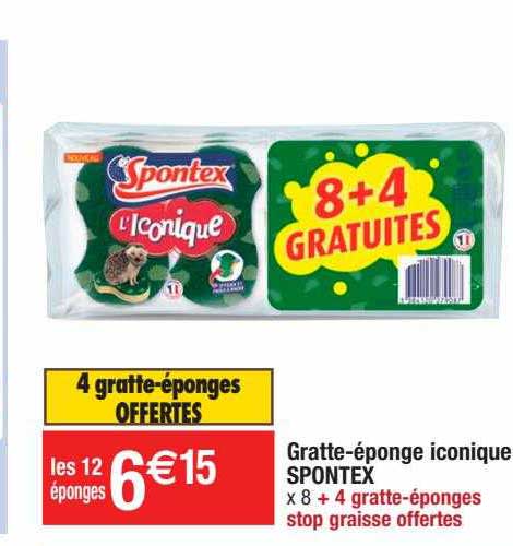 gratte-éponge iconique spontex