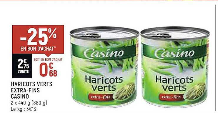 Haricots Verts Extra-fins Casino