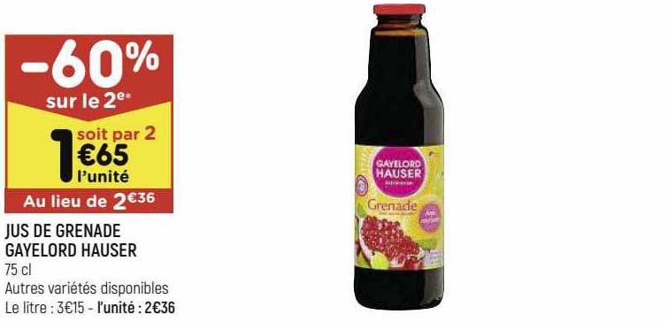 jus de grenade gayelord hauser