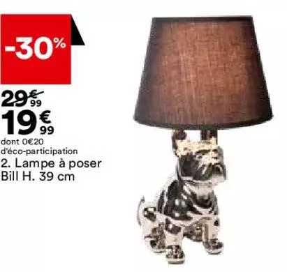 lampe à poser bill h. 39 cm