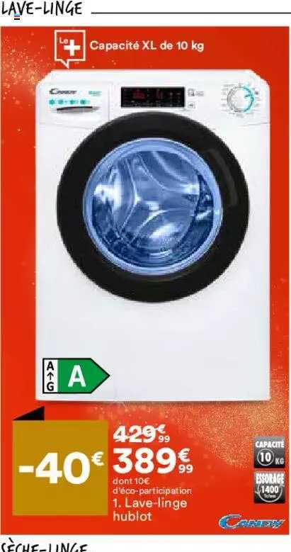 Lave-linge Hublot Candy