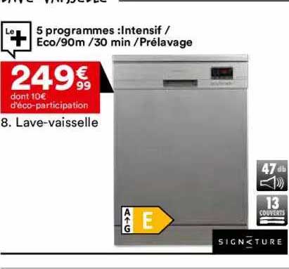 lave-vaisselle signature