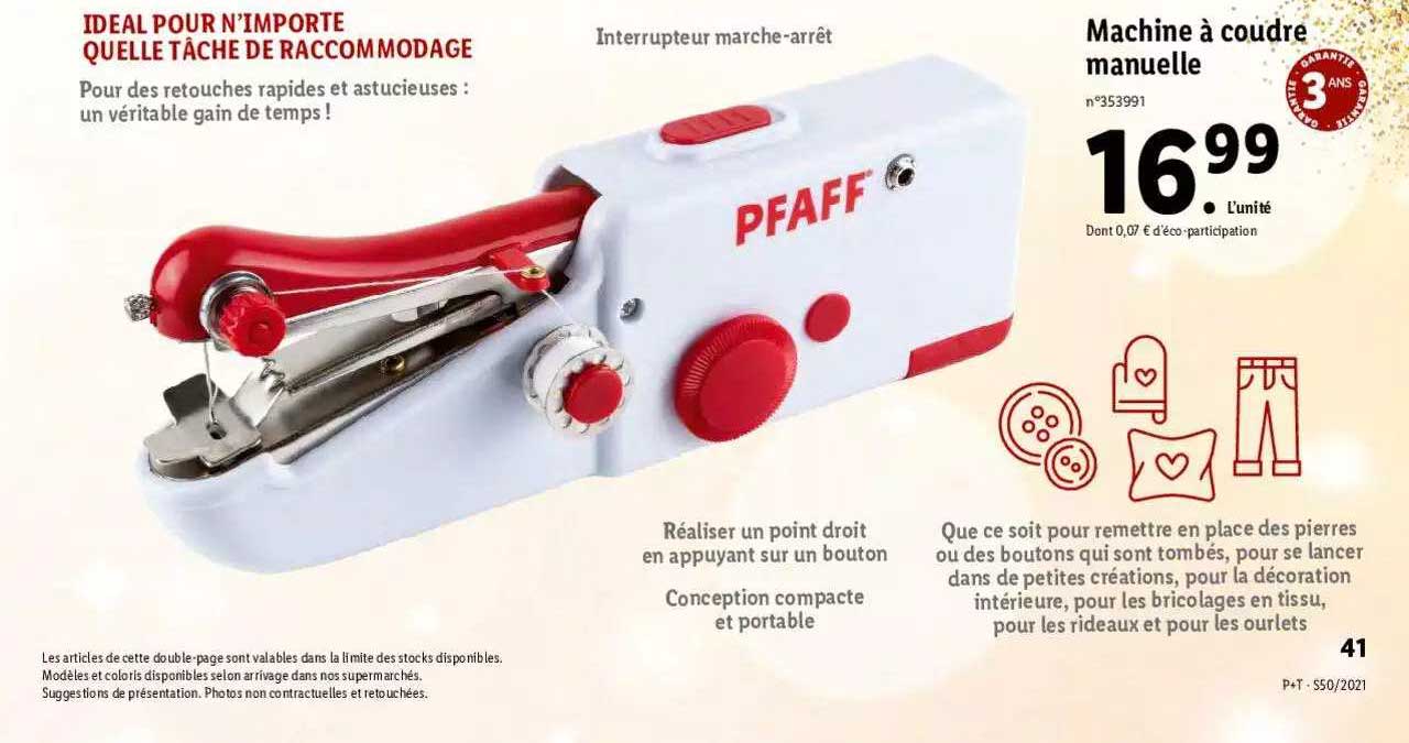 machine à coudre manuelle pfaff