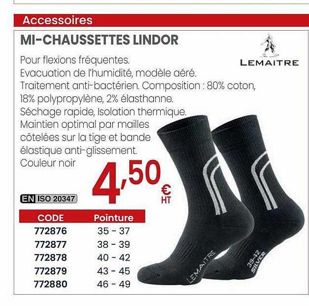 mi-chaussettes lindor lemaître