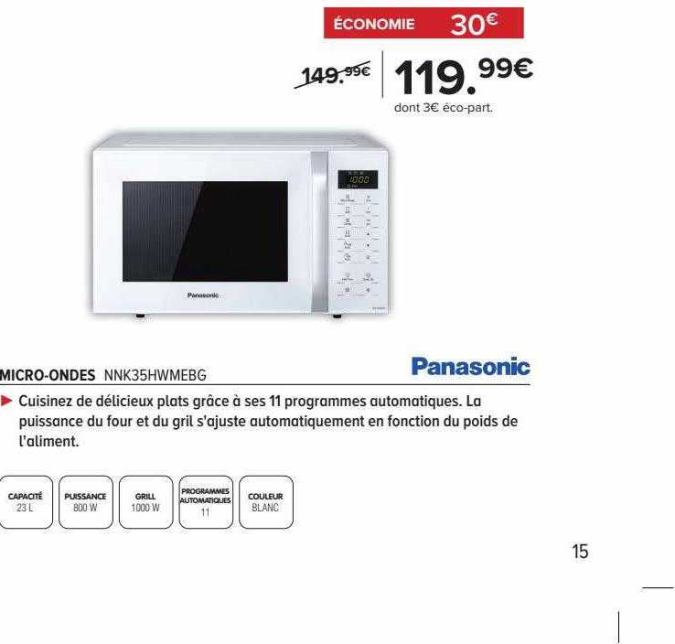 micro-ondes panasonic