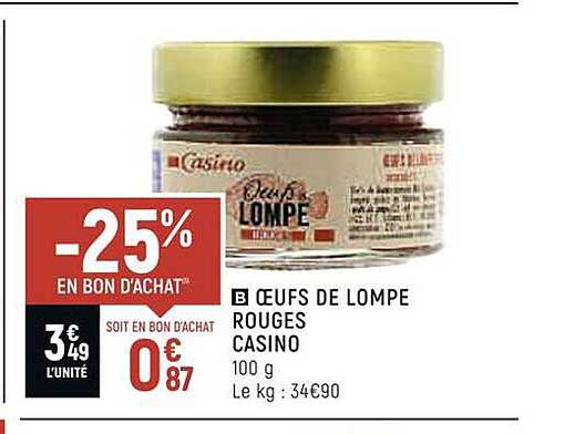 oeufs de lompe rouges casino