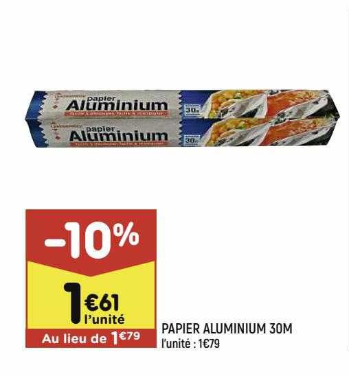 papier aluminium 30m