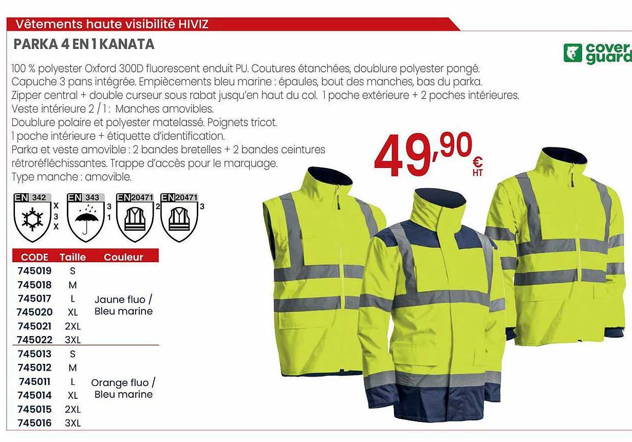 parka 4 en 1 kanata coverguard