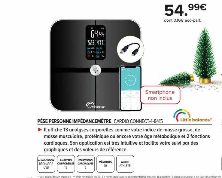 pèse personne impédancemètre little balance