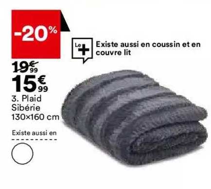 plaid sibérie 130 x 160 cm