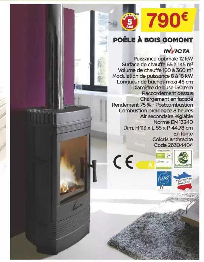 Poêle à Bois Gomont Invicta