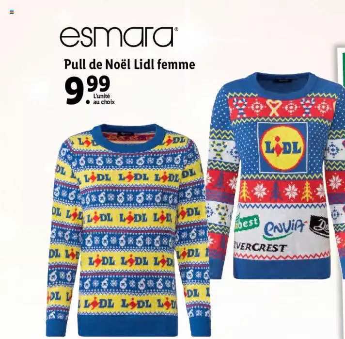 Pull De Noël Lidl Femme Esmara
