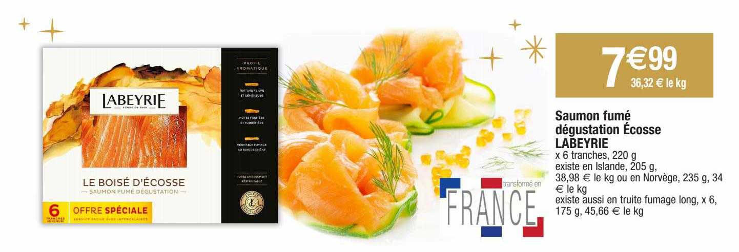 Saumon Fumé Dégustation écosse Labeyrie