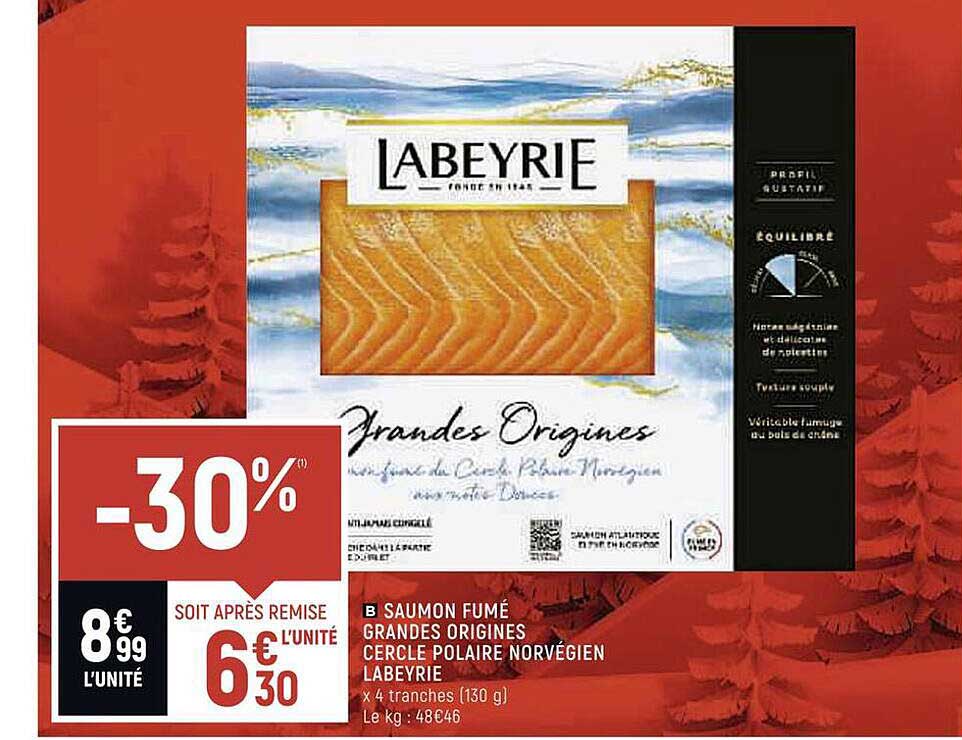 saumon fumé grandes origines cercle polaire norvégien labeyrie