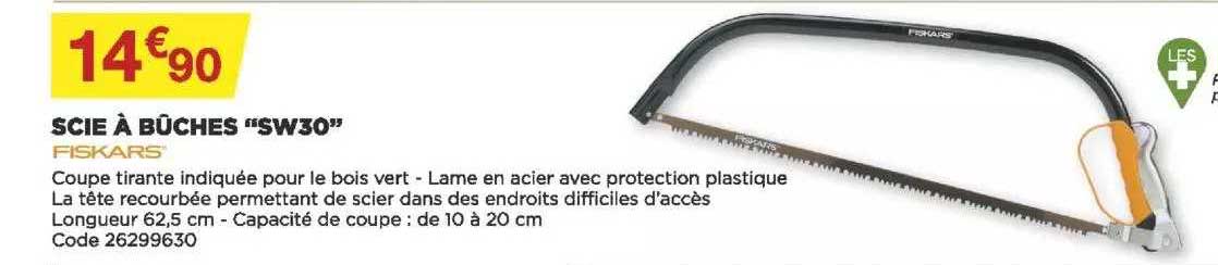 Scie à Bûches "sw30" Fiskars