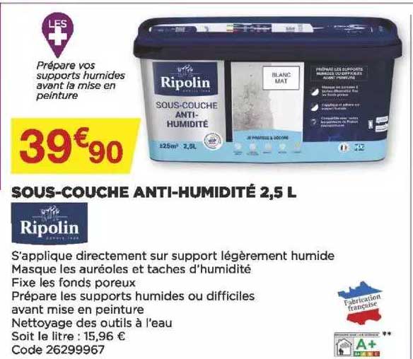 sous-couche anti-humidité 2,5 l ripolin