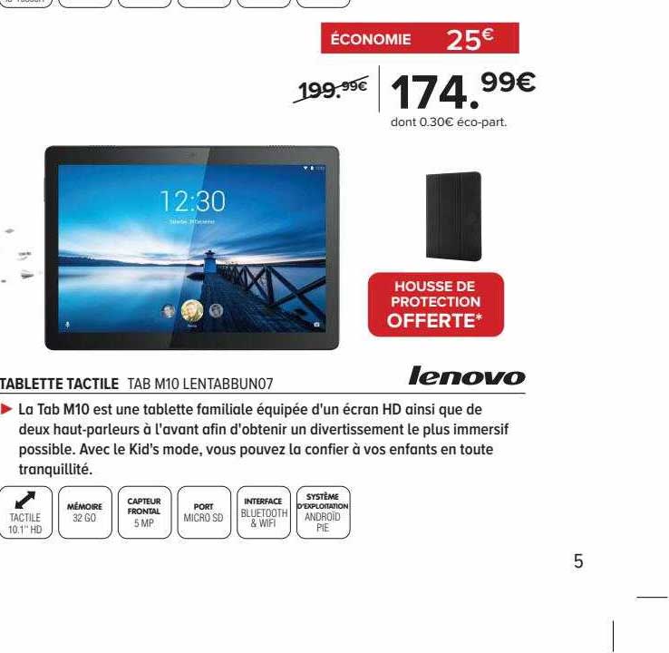tablette tactil tam m10 lenovo
