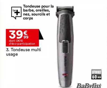 tondeuse multi usage babyliss