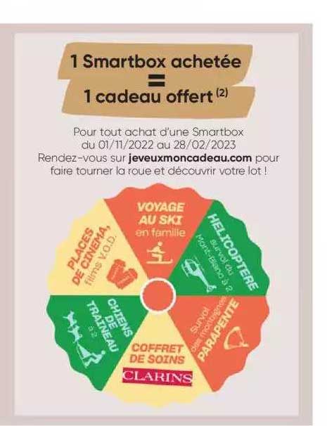 1 smartbox achetée = 1 cadeau offert