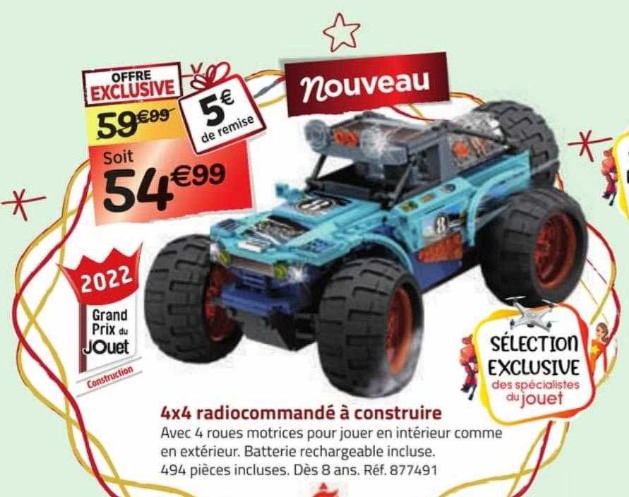 4x4 radiocommandé à construire