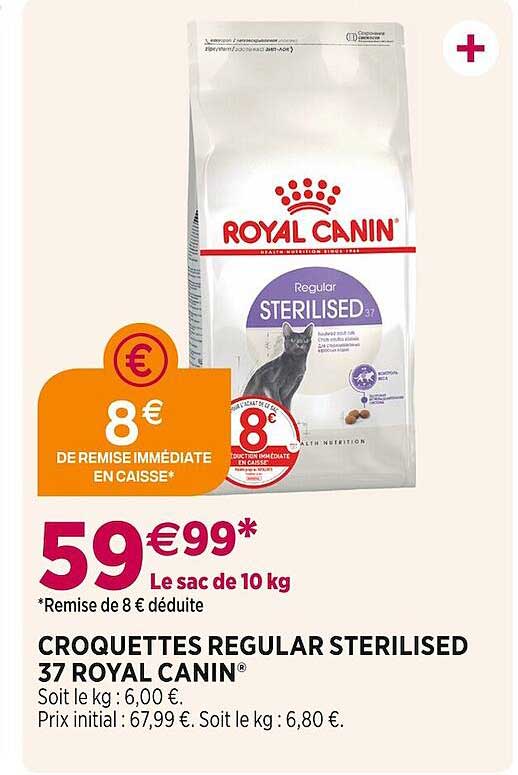 croquettes regular sterilised 37 royal canin