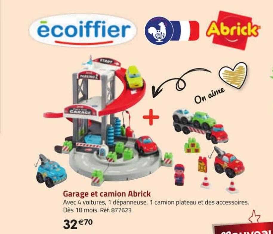 garage et camion abrick écoiffier