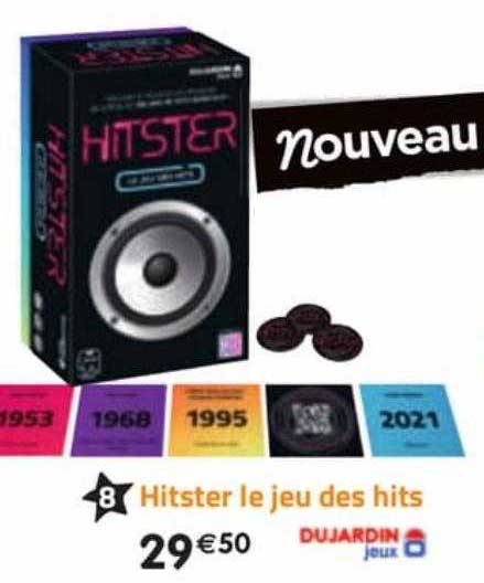hitster le jeu des hits dujardin jeux
