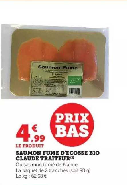 saumon fumé d'écosse bo claude traiteur
