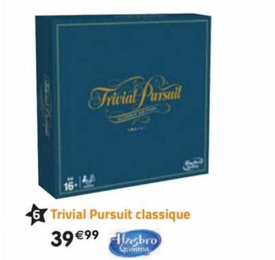 trivial pursuit classique hasbro gaming