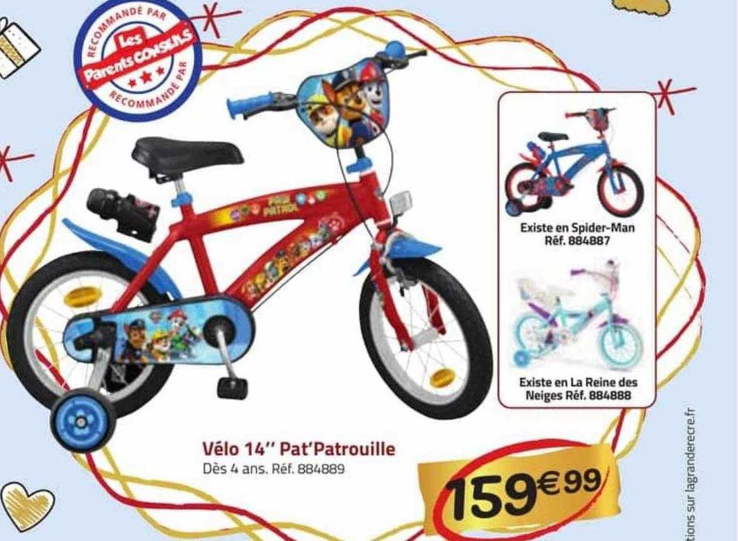 Vélo 14" Pat'patrouille